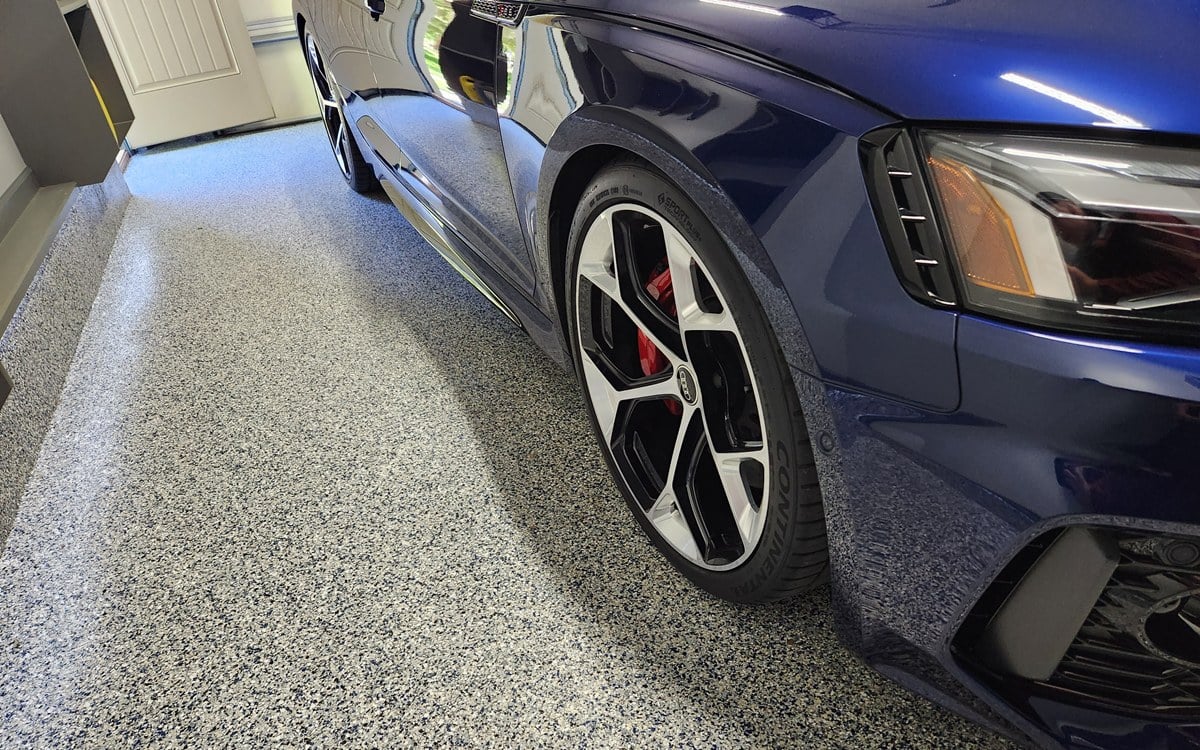 flake garage floor coating maintenance