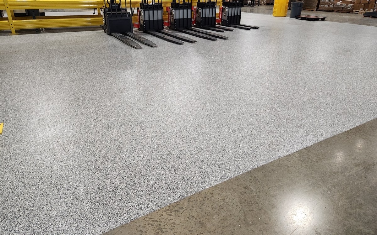 warehouse concrete floor
